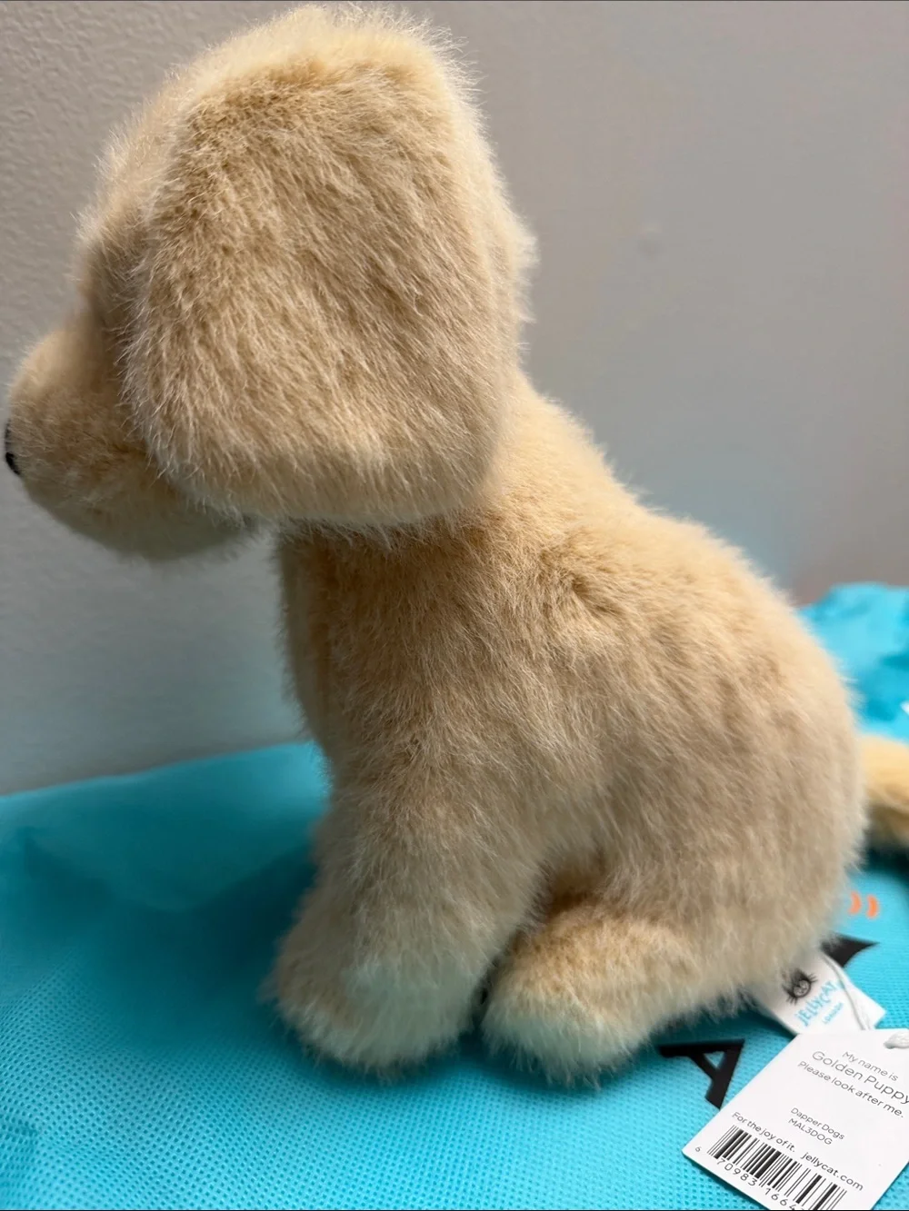 Jellycat Golden Puppy nwt and dust bag